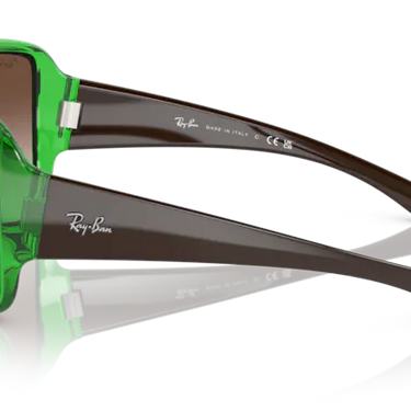 Ray-Ban Powderhorn RB4347 666113 Transparent Green