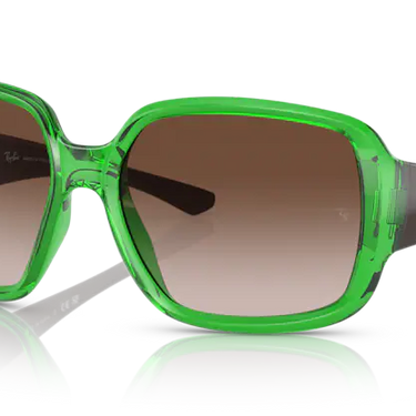 Ray-Ban Powderhorn RB4347 666113 Transparent Green