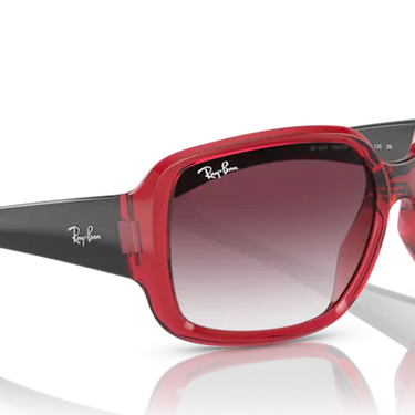 Ray-Ban Powderhorn RB4347 66628H Transparent Red