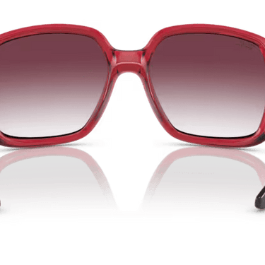 Ray-Ban Powderhorn RB4347 66628H Transparent Red