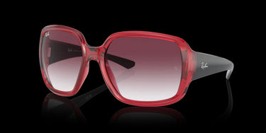 Ray-Ban Powderhorn RB4347 66628H Transparent Red