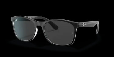 Ray-Ban RB4374 603948 Black on Transparent
