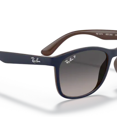 Ray-Ban RB4374 6601M3 Blue on Brown