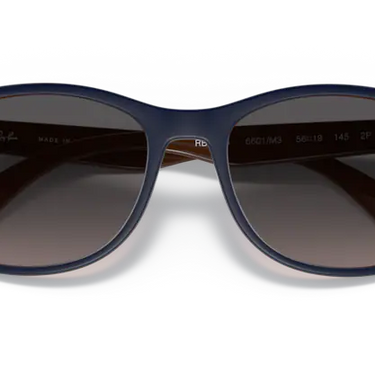 Ray-Ban RB4374 6601M3 Blue on Brown