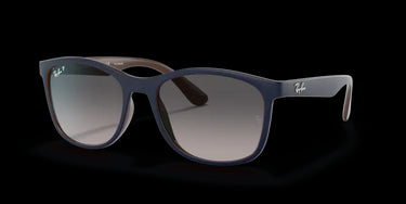 Ray-Ban RB4374 6601M3 Blue on Brown
