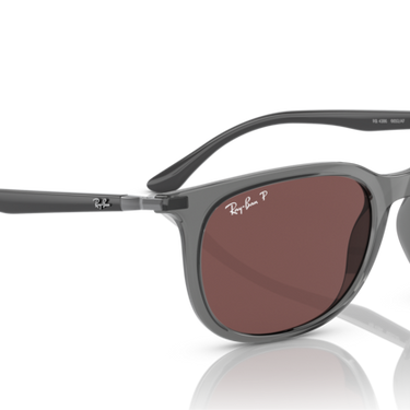 Ray-Ban RB4386 6650AF Transparent Grey