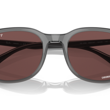 Ray-Ban RB4386 6650AF Transparent Grey