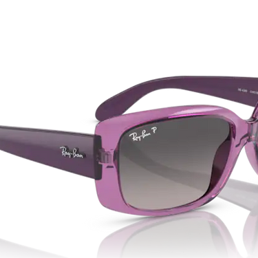 Ray-Ban RB4389 6443M3 Transparent Violet