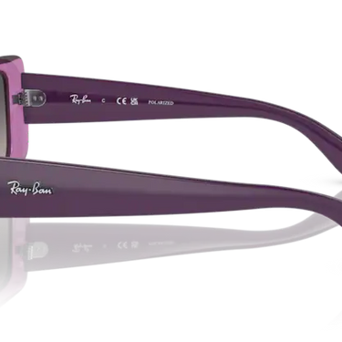 Ray-Ban RB4389 6443M3 Transparent Violet