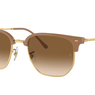 Ray-Ban New Clubmaster RB4416 672151 Beige op goud
