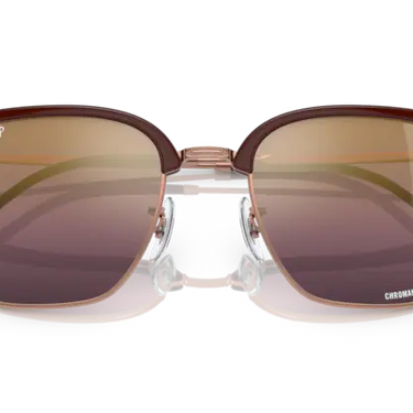 Ray-Ban New Clubmaster RB4416 6654G9 Bordeaux on Rose Gold