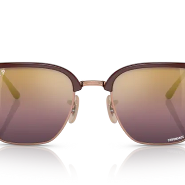 Ray-Ban New Clubmaster RB4416 6654G9 Bordeaux on Rose Gold