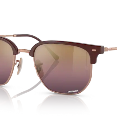Ray-Ban New Clubmaster RB4416 6654G9 Bordeaux on Rose Gold