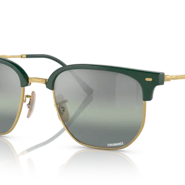 Ray-Ban New Clubmaster RB4416 6655G4 Green on Gold
