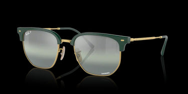 Ray-Ban New Clubmaster RB4416 6655G4 Green on Gold
