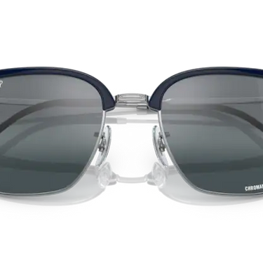 Ray-Ban New Clubmaster RB4416 6656G6 Blue on Silver