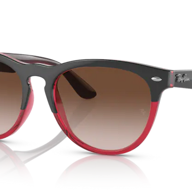 Ray-Ban Iris RB4471 663113 Grey on Transparent Red