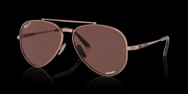 Ray-Ban Aviator Titanium RB8225 3140AF Rose Gold