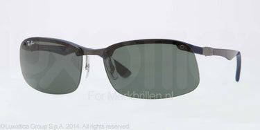 Ray-Ban Zonnebril RB8314 Dark carbon+rubber blue green