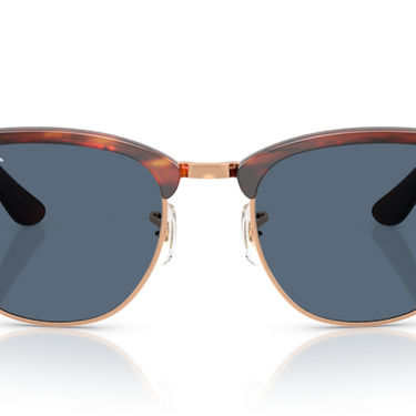 Ray-Ban Clubmaster Reverse RBR0504S 13983A Gestreept Havana op Roségoud