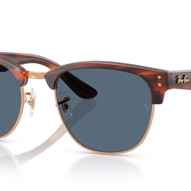 Ray-Ban Clubmaster Reverse RBR0504S 13983A Gestreept Havana op Roségoud
