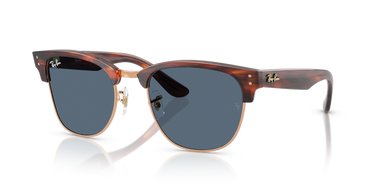 Ray-Ban Clubmaster Reverse RBR0504S 13983A Gestreept Havana op Roségoud