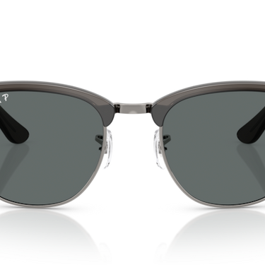 Ray-Ban Clubmaster Reverse RBR0504S 670781 Transparant Donkergrijs op Staalgrijs