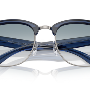 Ray-Ban Clubmaster Reverse RBR0504S 670879 Transparant Marineblauw op Staalgrijs