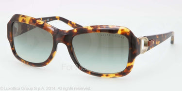Ralph Lauren Zonnebril RL8107Q Antique tortoise green gradient