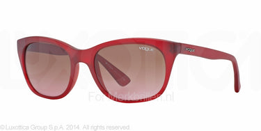 Vogue Zonnebril VO2743S 168314 Matte transparent Red