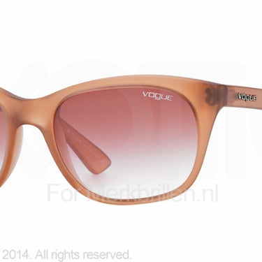 Vogue Zonnebril VO2743S Matte transparent orange pink gradient