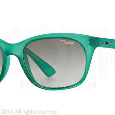 Vogue Zonnebril VO2743S Matte transparent green green gradient