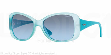 Vogue Zonnebril VO2843S Matte aqua green transp blue gradient