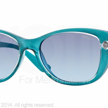 Vogue Zonnebril VO2844S Top crystal metallized a blue gradient