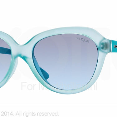 Vogue Zonnebril VO2845S Matte aqua green transp blue gradient