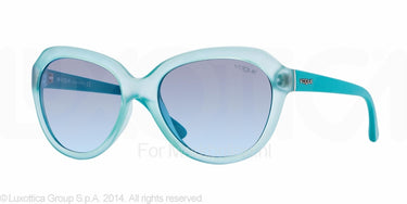 Vogue Zonnebril VO2845S Matte aqua green transp blue gradient