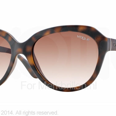 Vogue Zonnebril VO2845S Matte dark havana brown gradient