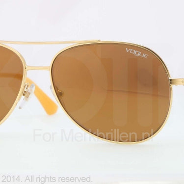Vogue Zonnebril VO3846S Gold brown mirror gold