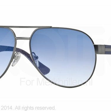 Vogue Zonnebril VO3877S Matte gunmetal blue gradient mirror blue