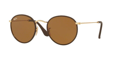 Ray-Ban Round Craft  RB3475Q 9041 Leather Brown