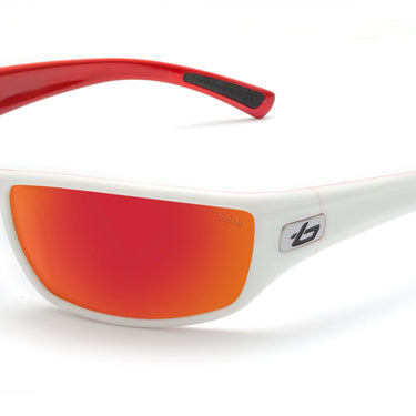 Bollé  Python 11334  White/Metallic Red-Grijs met rood spiegeling