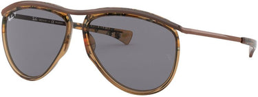 Ray-Ban Aviator Olympian RB2219 128748 Grad Havana Brown On Tr Brown