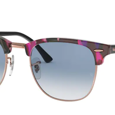 Ray-Ban Clubmaster Fleck RB3016 12573F Spotted Grey/Violet