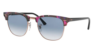 Ray-Ban Clubmaster Fleck RB3016 12573F Spotted Grey/Violet