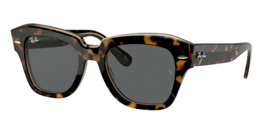 Ray-Ban State Street RB2186 1292B1 Havana on Transparent Brown