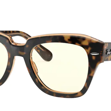 Ray-Ban State Street RB2186 1292BL Havana on Transparent Light Brown