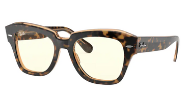 Ray-Ban State Street RB2186 1292BL Havana on Transparent Light Brown