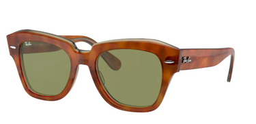 Ray-Ban State Street RB2186 12934E Havana on Transparent Beige