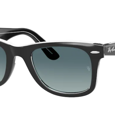 Ray-Ban Wayfarer RB2140 12943M Black on Transparent