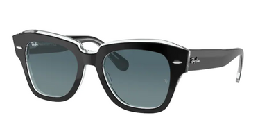 Ray-Ban State Street RB2186 12943M Black on Transparent